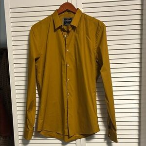 Scotch & Soda Men's Yellow Dress Shirt